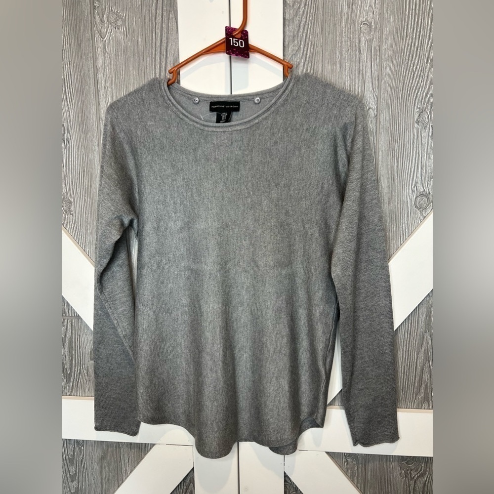 B14.11 Adrienne Vittadini lightweight sweater grey S